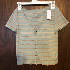 NWT American Eagle stripe crop top